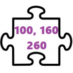 100, 160, 260 ks puzzle